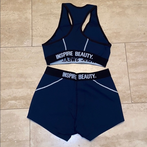 NWT Blue Workout Set - Picture 2 of 3